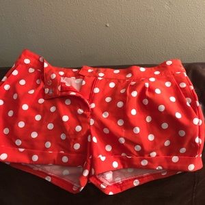 Polka dot shorts